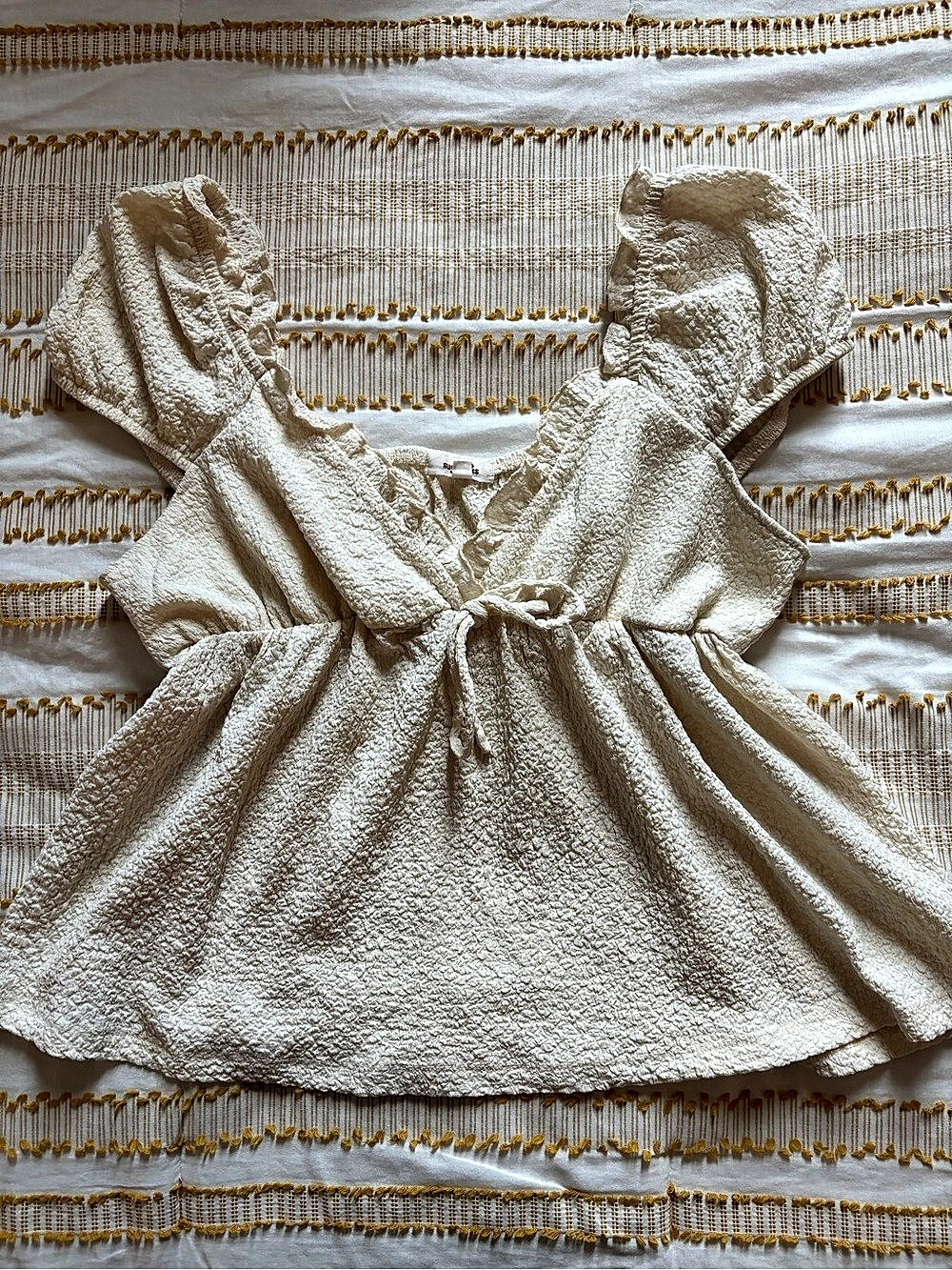 Beverly Babydoll Milkmaid Top Cream